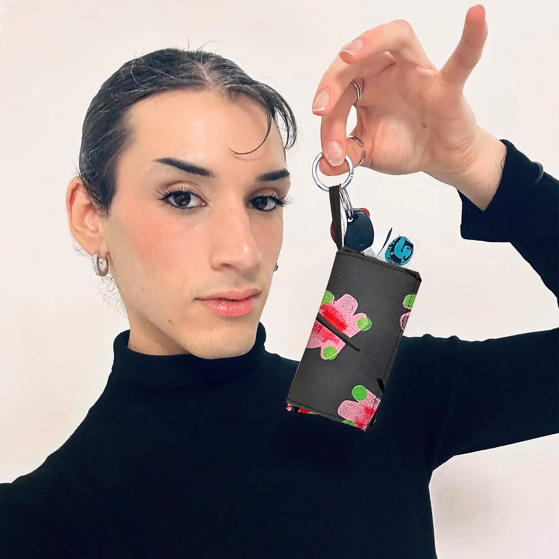 PortachiaviMara dipinto a mano Farfallona - immagine 4